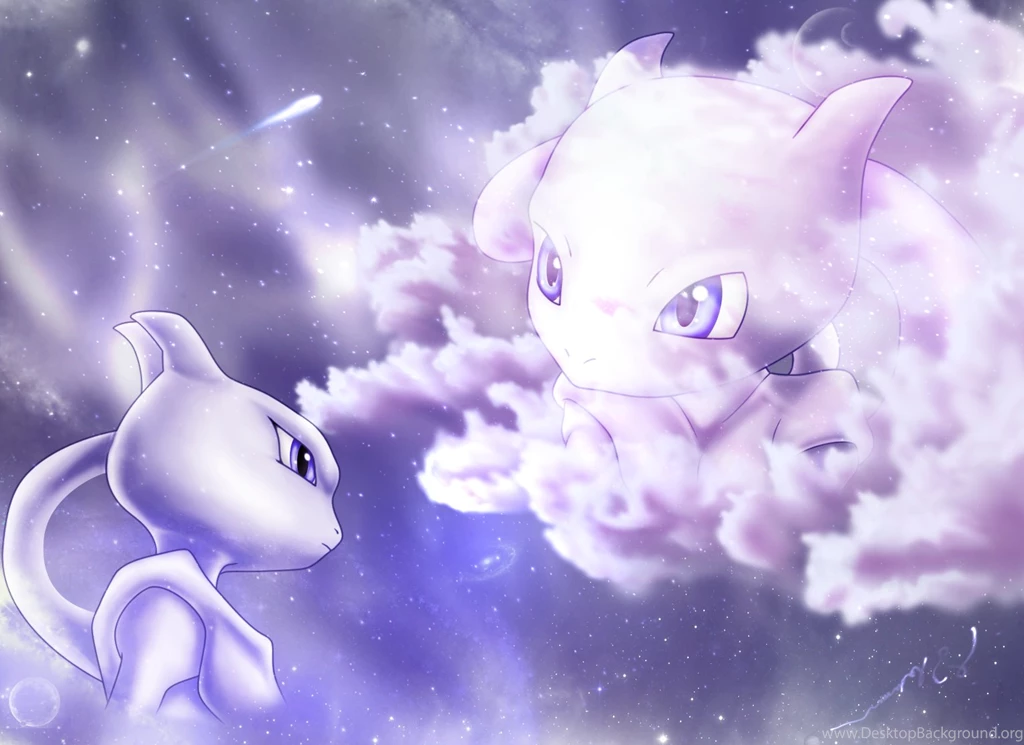 Mewtwo And Young Mewtwo Wallpapers