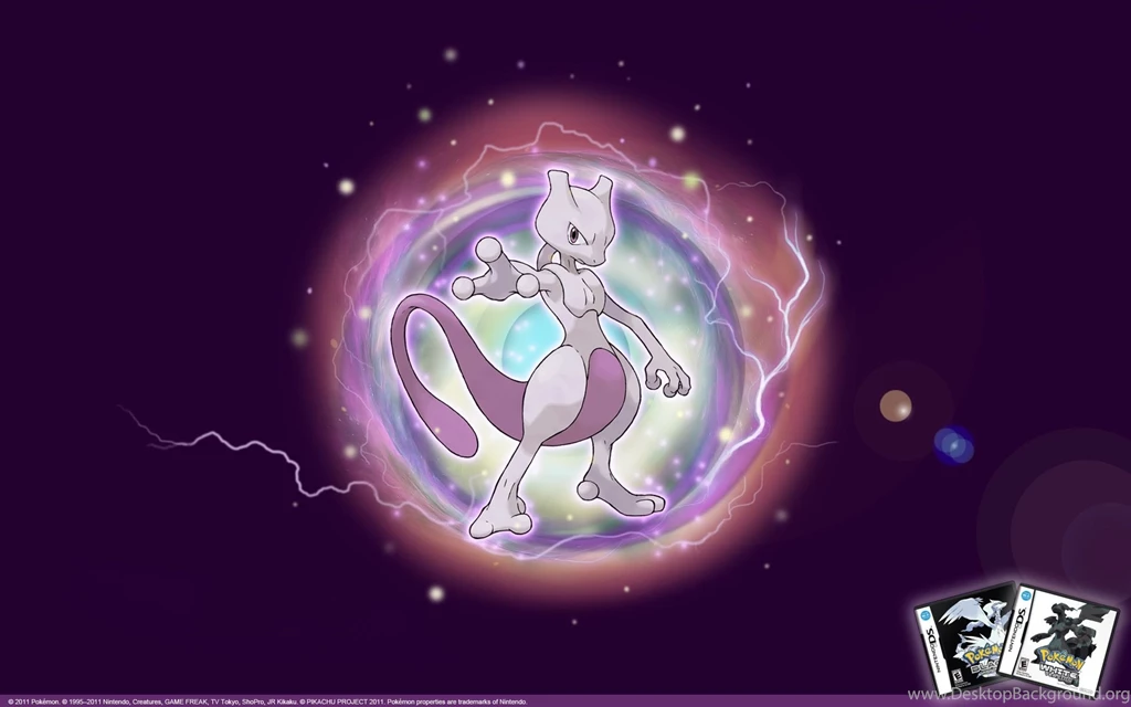 Mewtwo Pokémon Black Version And Pokémon White Version Themed ...