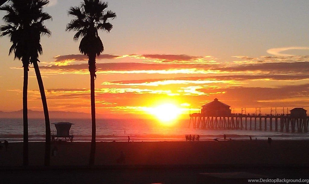 Huntington Beach At Sunset By I am kinda lost On DeviantArt
