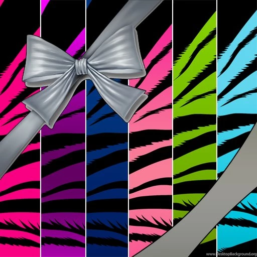 NEW! WALLPAPER SET Zebra Colorful $1.99