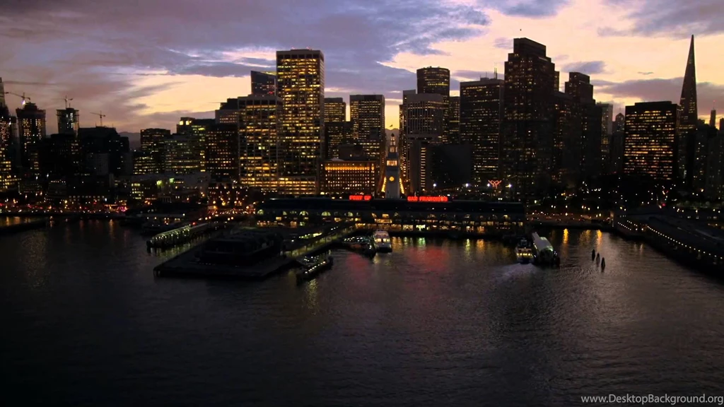 Apple TV 4 Aerial Screensaver Port Of San Francisco (Night) + ...
