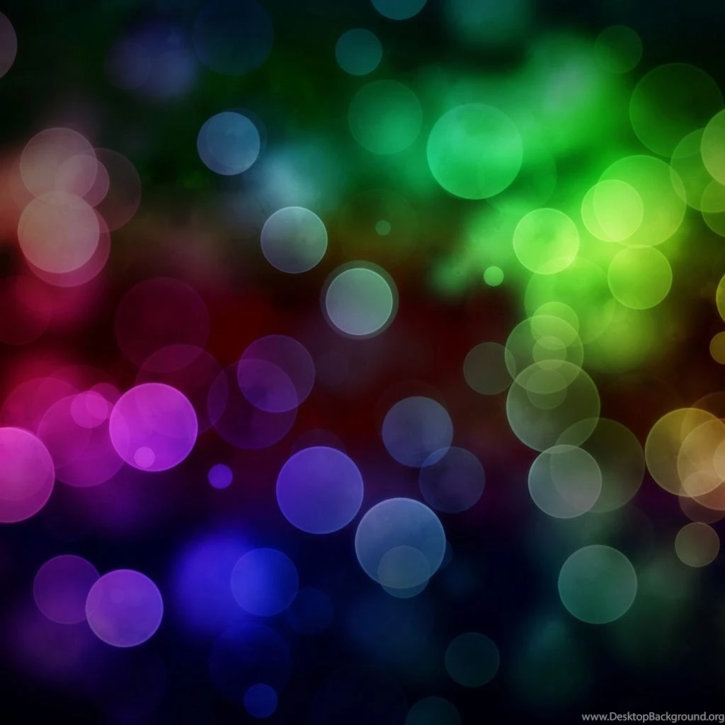 Colored Circles Bokeh iPad Wallpapers Download