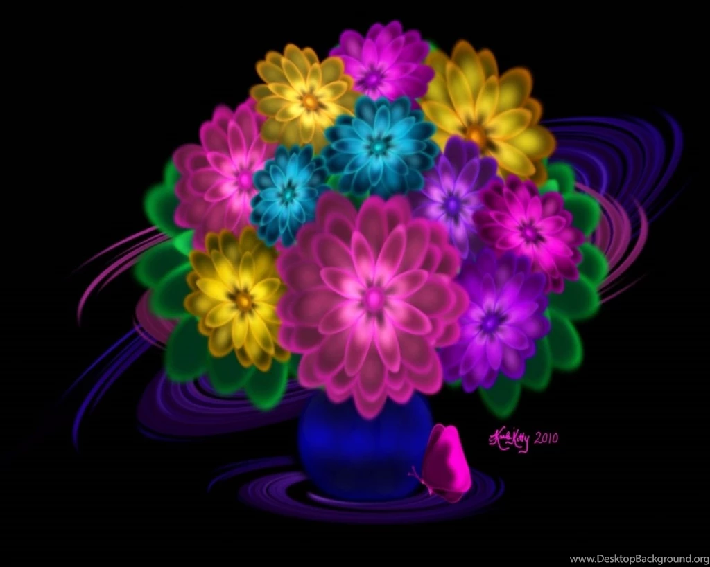 Dizzy Daisies Bright Colors Wallpapers (29163281) Fanpop
