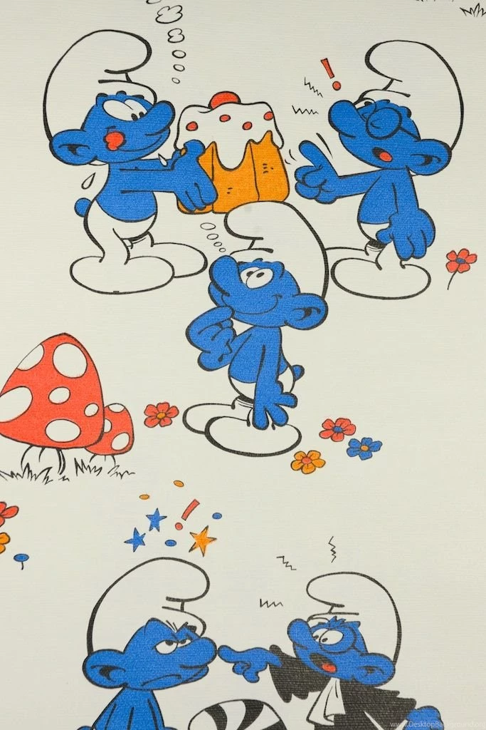 Smurfs Wallpapers Hard To Find Original Wallpapers 1978