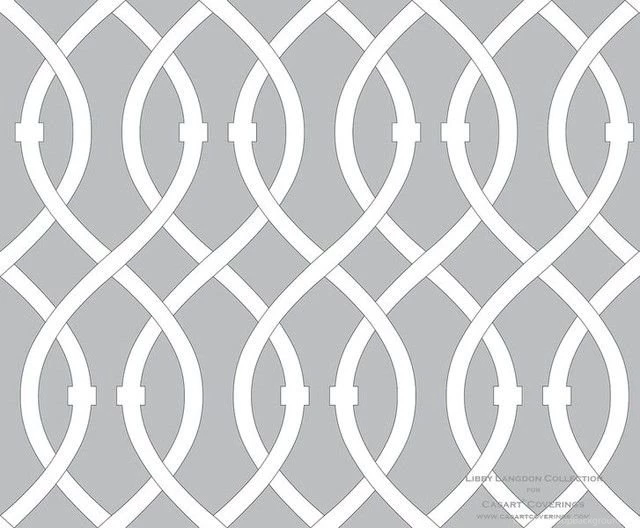 Libby Langdon Collection Lively Lattice Modern Wallpapers ...