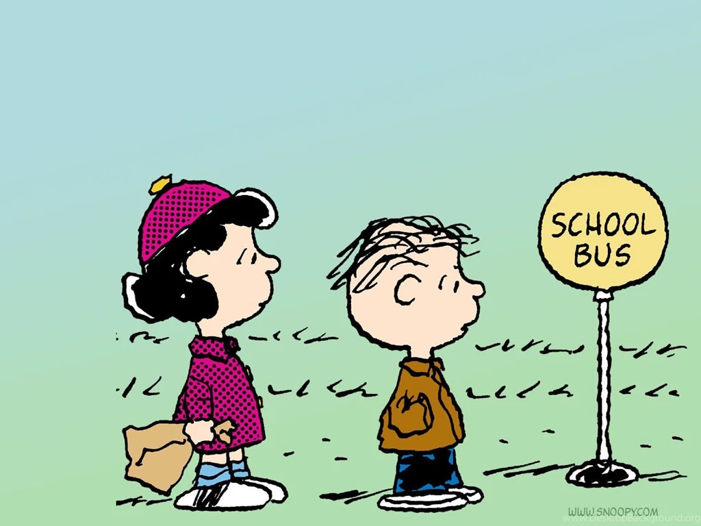 School Bus Linus And Lucy Peanuts Wallpapers (6273388) Fanpop