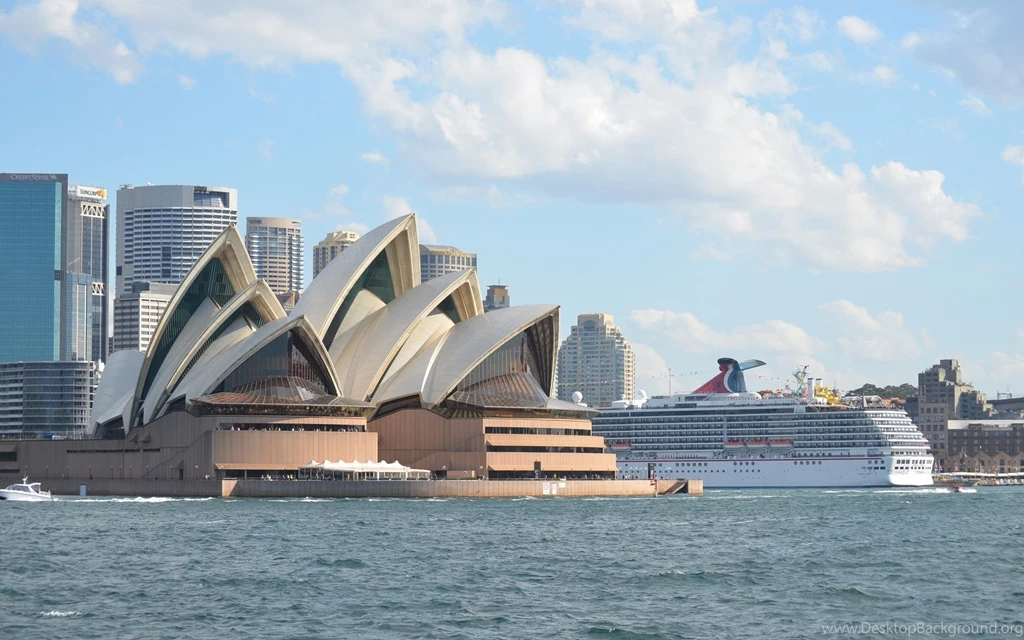 Carnival Spirit Docked Near The Opera House Sydney Computer ...