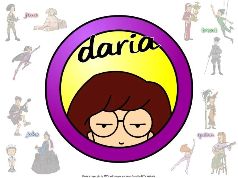 Daria Mtv Nineties Cartoons Girls With Glasses Wallpapers ...