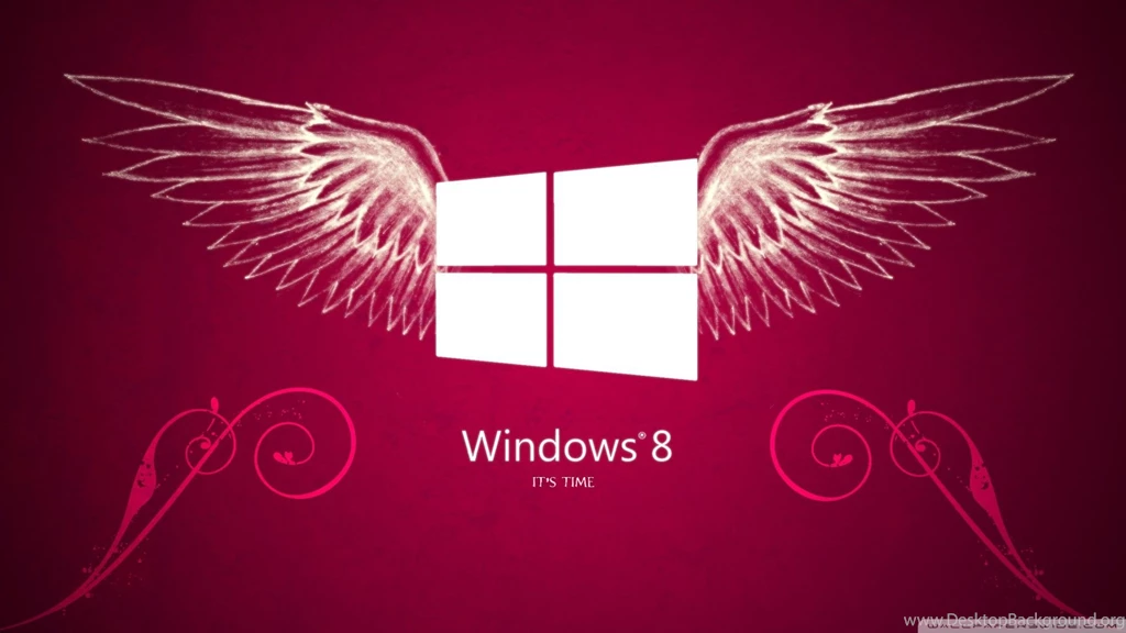 Windows 8 Big Red Logo With Wings Wallpapers And Images ...