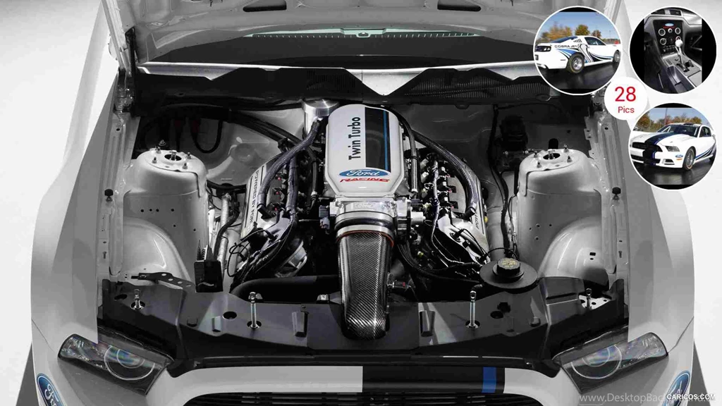 2012 Ford Mustang Cobra Jet Twin Turbo Concept Engine