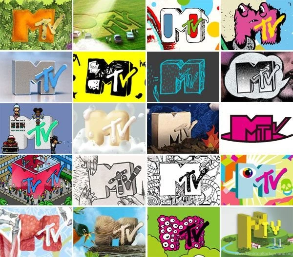 MTV The Logos + Backgrounds (NOTCOT)