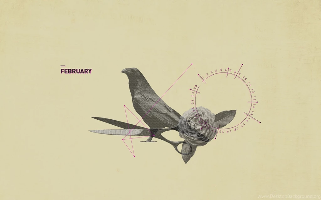 February 2015 Desktop Calendar Wallpapers