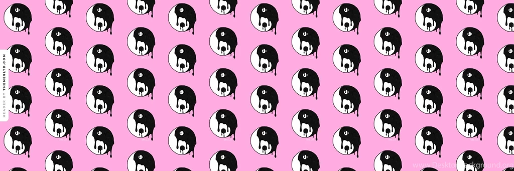 Dripping Yin And Yang Pink Ask.fm Backgrounds Peace Wallpapers