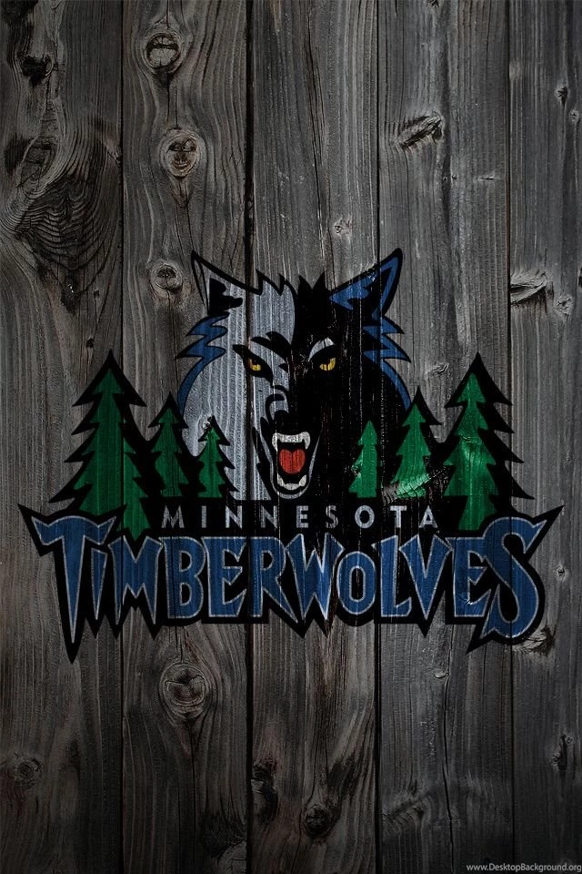 Minnesota Timberwolves Wood iPhone 4 Backgrounds