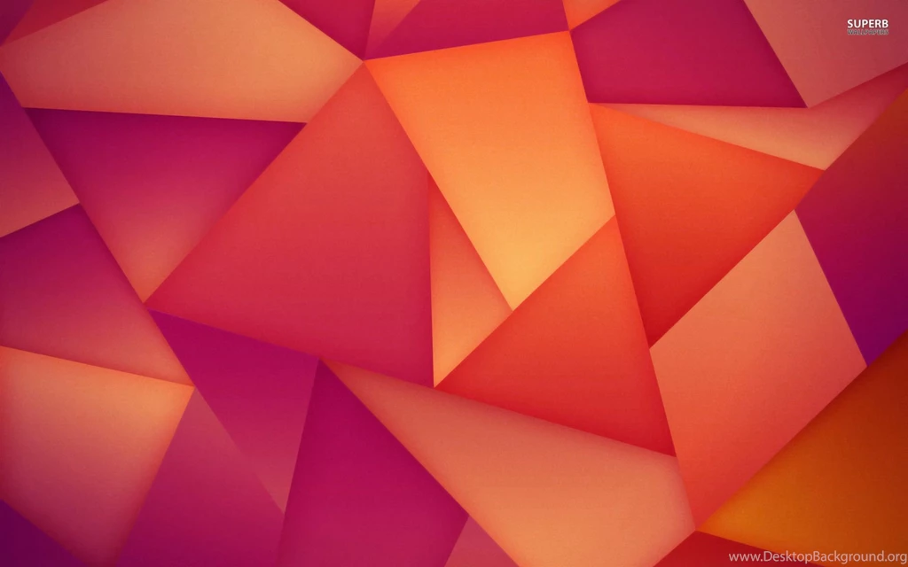 Orange And Purple Polygons Wallpapers Abstract Wallpapers