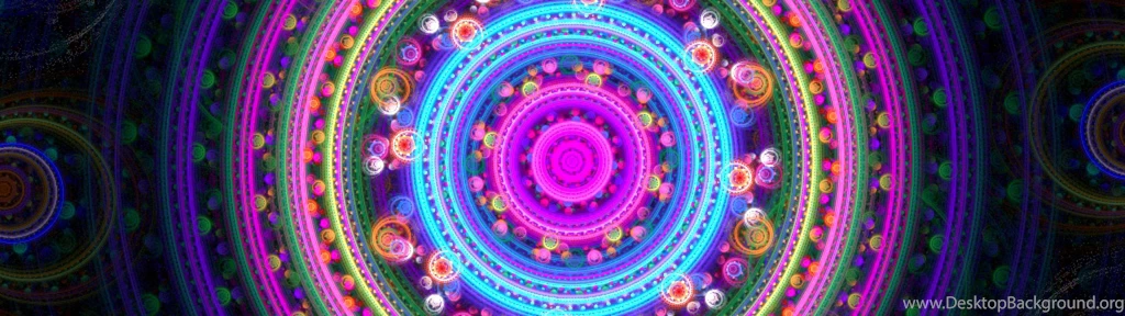 Abstract Circles Spiral Psychedelic