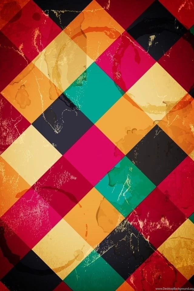 Color Plaid iPhone 4s Wallpapers Download