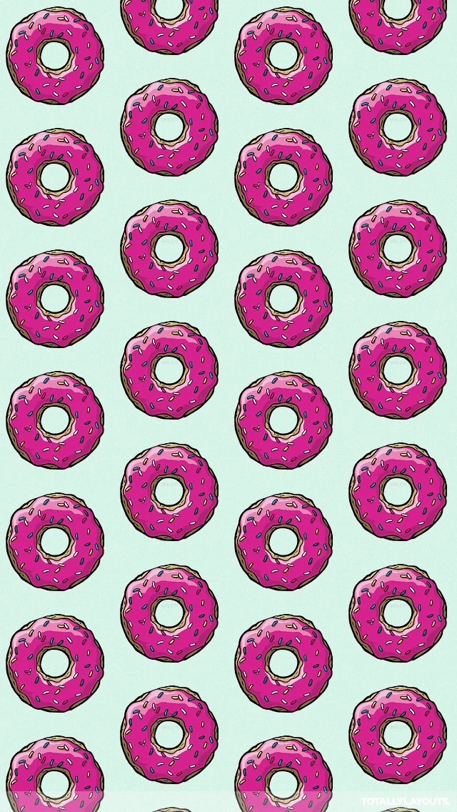 Spinrkled Pink Doughnut iPhone Wallpapers Kawaii Wallpapers