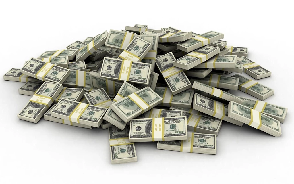 3D View, Money, Dollar Bills, Virtual :: Wallpapers