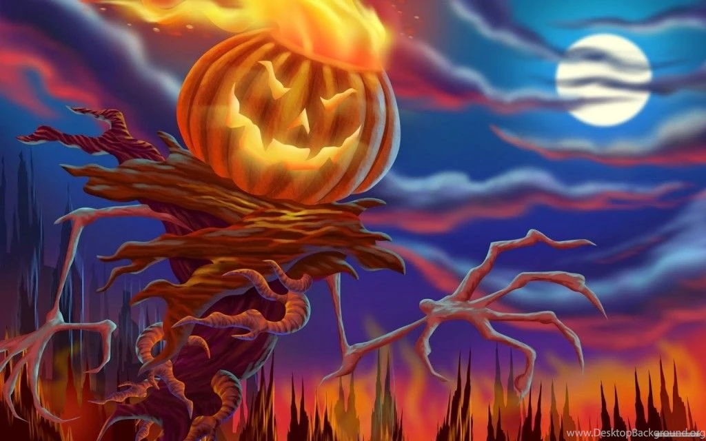Halloween Scary Horror Nights Scarecrow Pumpkin Haunted House HD ...