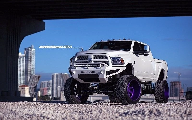 DODGE RAM 2500 White Cars Pickup Truck Adv1 Wheels Free Desktop ...