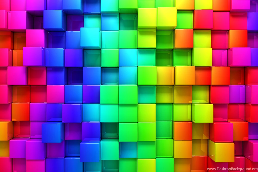 Rendering Cubes Backgrounds Color Wallpapers