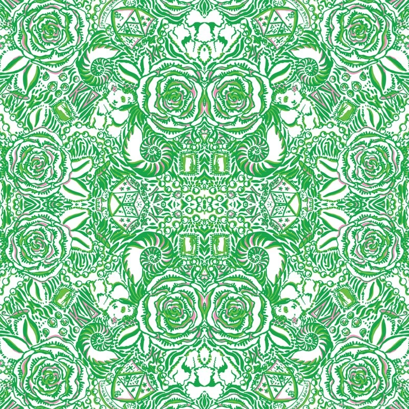 Lilly Pulitzer Sorority Kappa Delta Fabric Stiles2010 Spoonflower