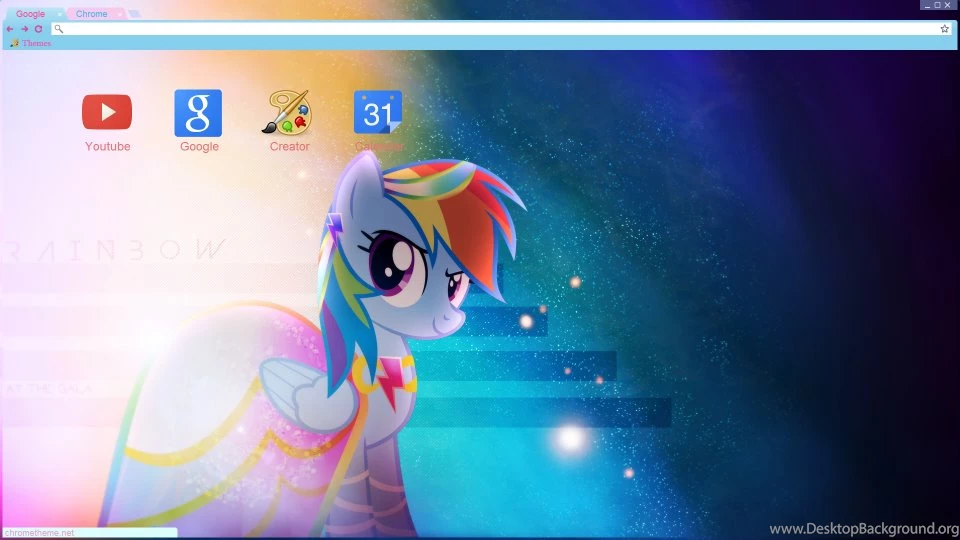 Rainbow Dash Google Chrome Theme V1 By Furrgroup On DeviantArt