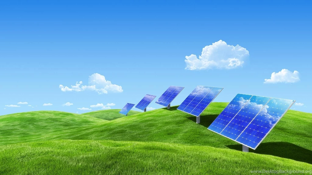 Solar System And Green Land Wallpapers