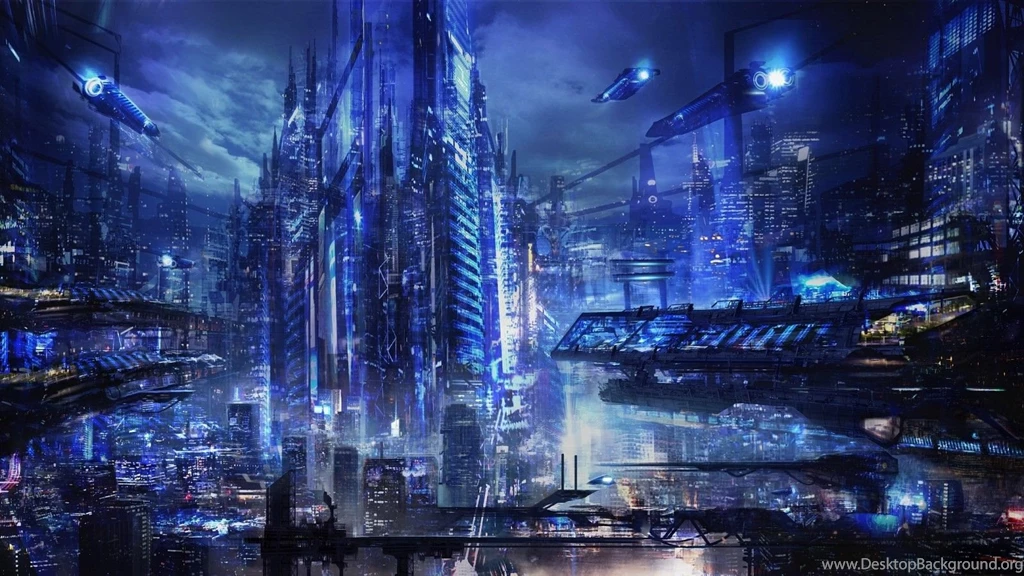 Download Blue Sci Fi Wallpapers 6809 1600x900 Px High Resolution