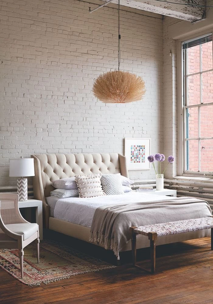 SOFT INDUSTRIAL CHIC WITH BRICK EFFECT WALLPAPER   Lobster And Swan