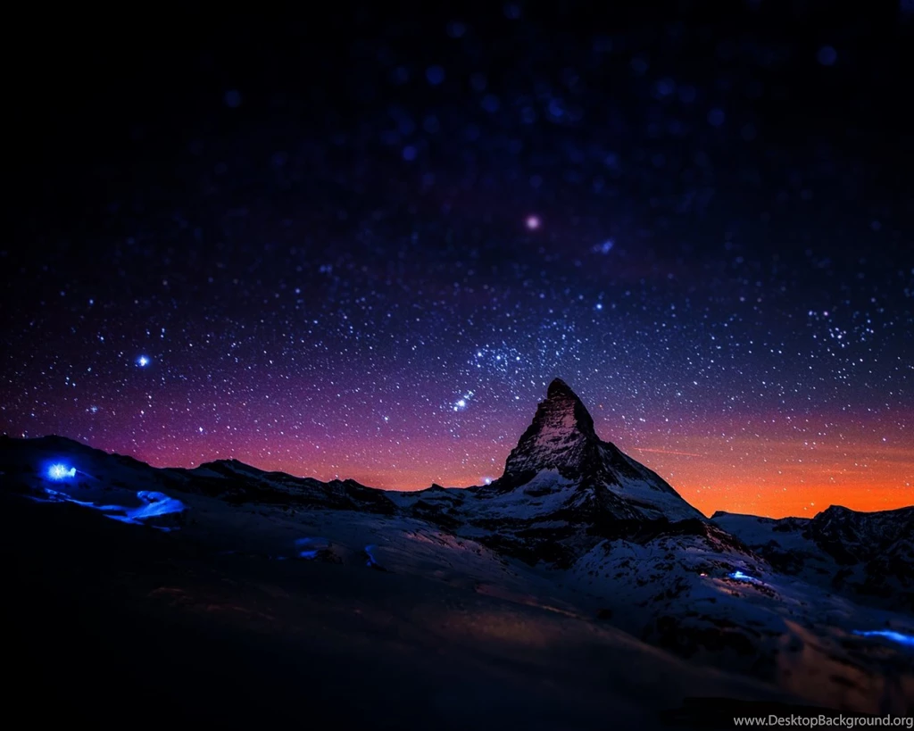 Matterhorn Night Sky Wallpapers (Darkest Version) By IRondo On ...