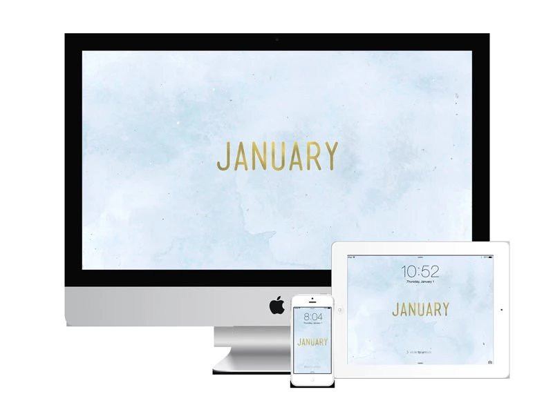 Happy New Year + New January Wallpaper! Dara Skolnick