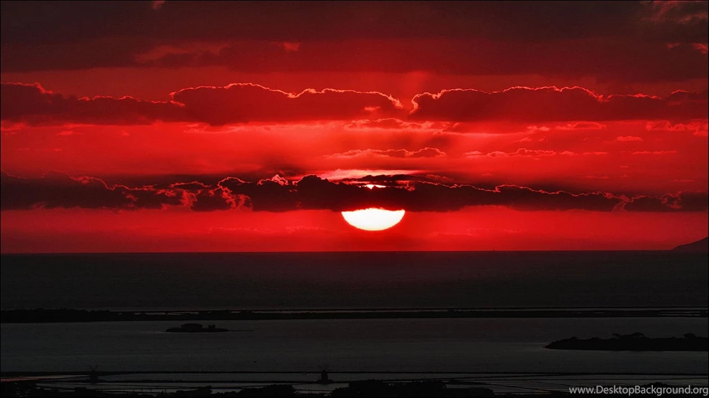 Blood Red Sunset   Wallpapers