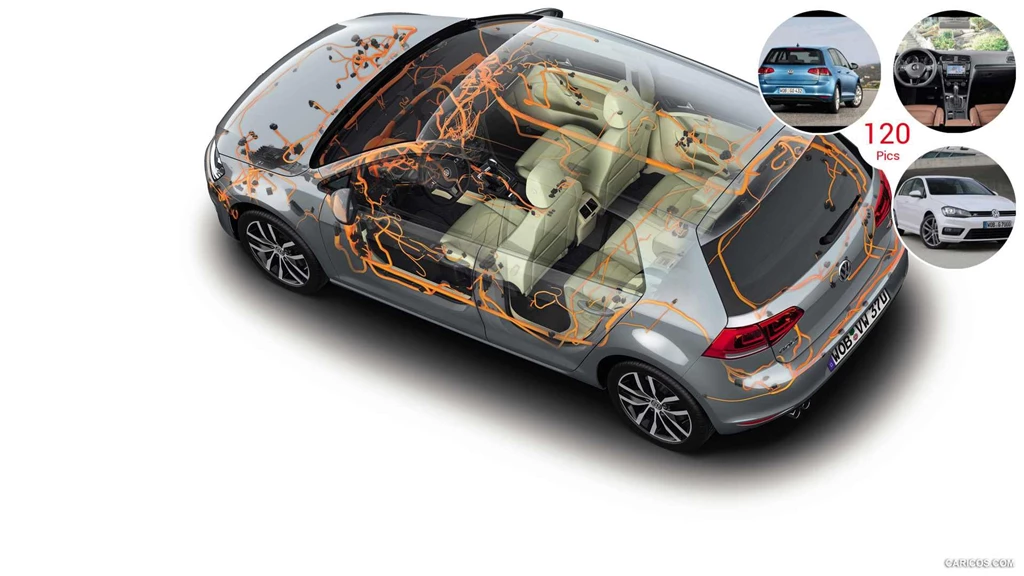 2013 Volkswagen Golf 7 (vii) Electronics: Wire Harness