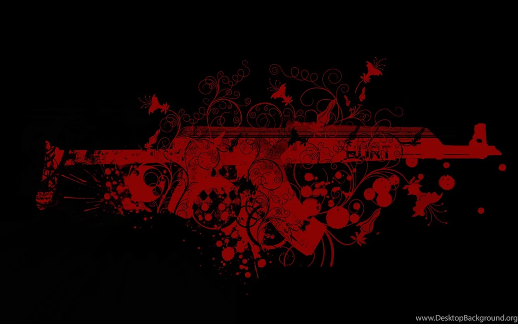 Ak47 Splatter Blood Red Ops Gun Akhere Isdump Thread