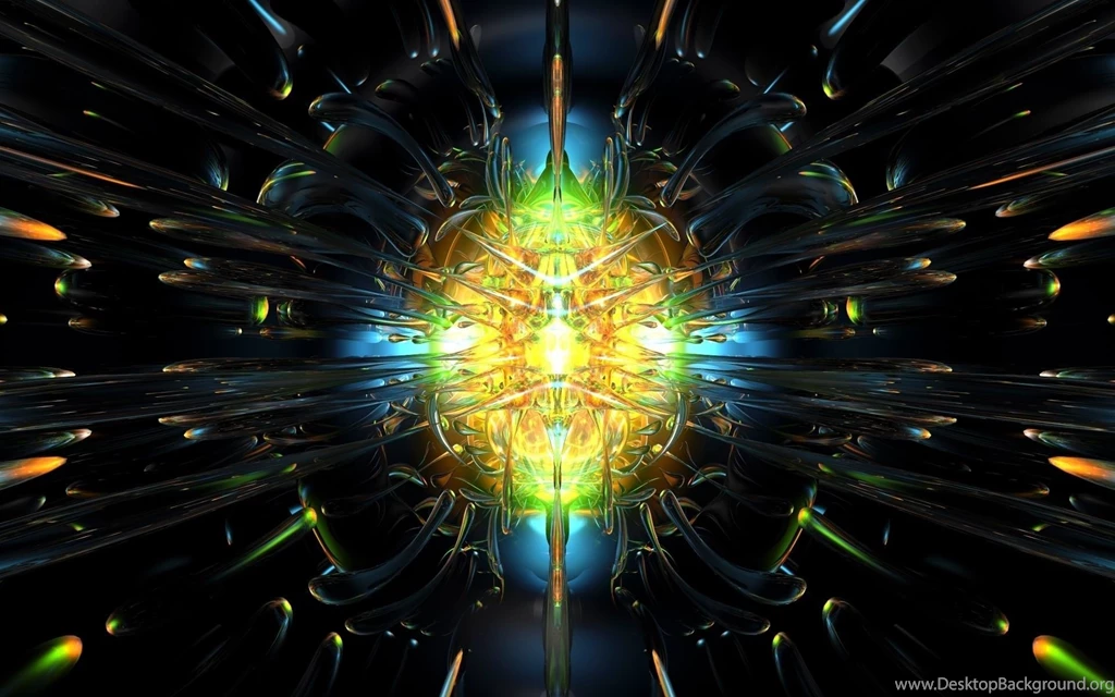 Green Abstract 3D Wallpapers W507