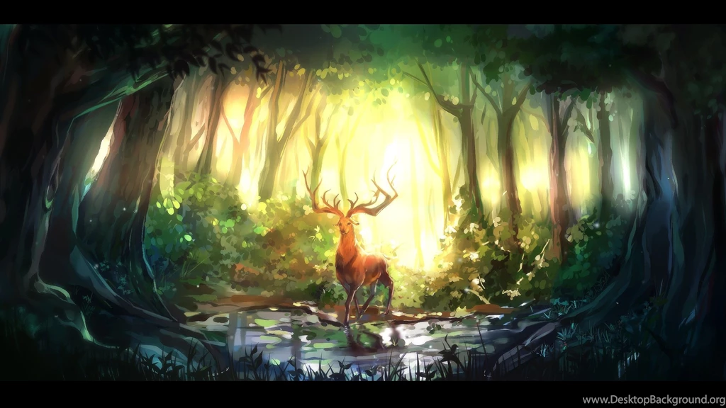 Fantasy Forest City, 2560x1440 HD Wallpapers And FREE Stock Photo