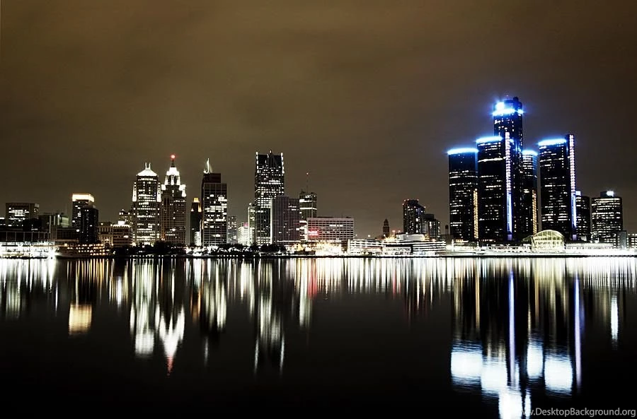 Detroit Night Skyline Photograph By Alanna Pfeffer