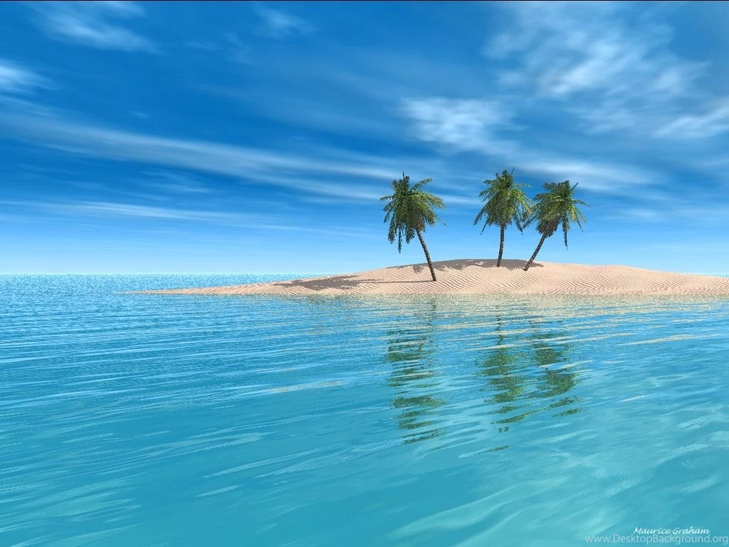 Three Palm Island < 3D Art < Gallery < Desktop Wallpapers