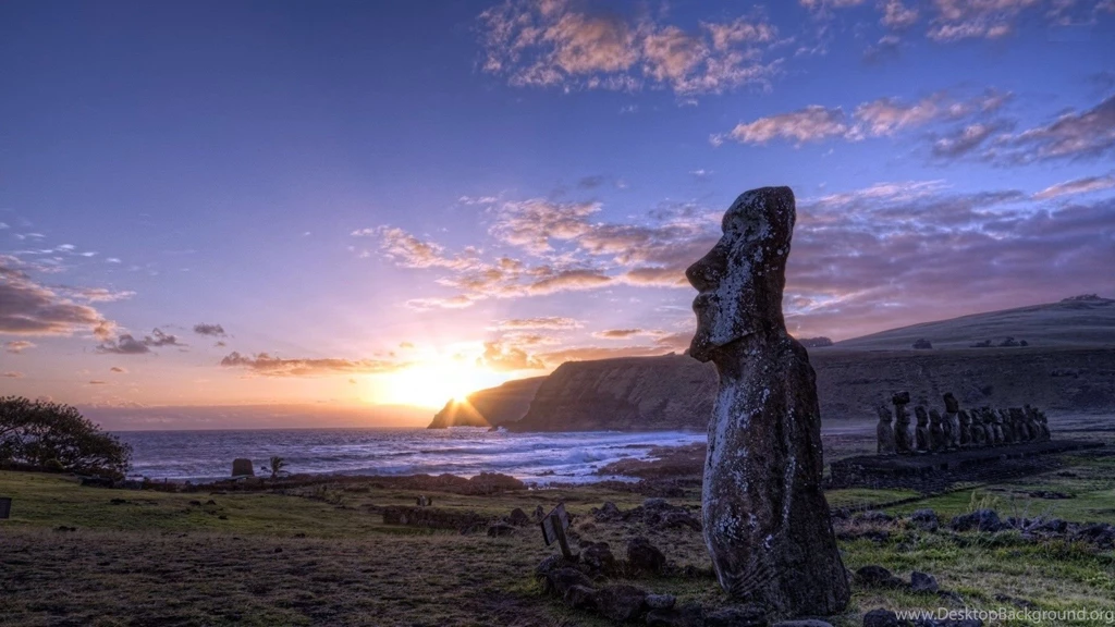 Easter Island In The Polynesian Triangle