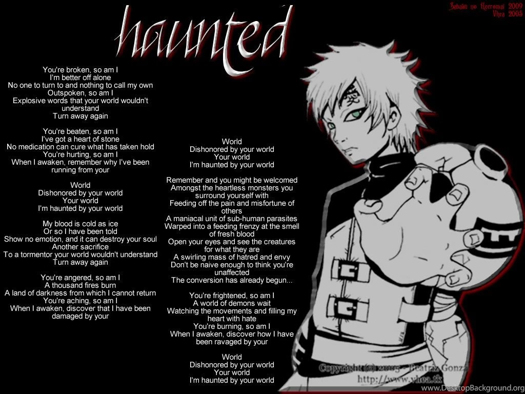 Haunted Sabaku No Gaara By SabakuNoHeeromai On DeviantArt