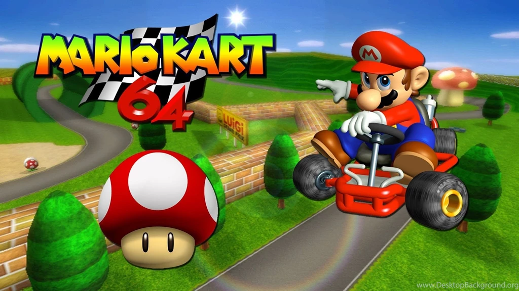 1920x1080px Mario Kart 64