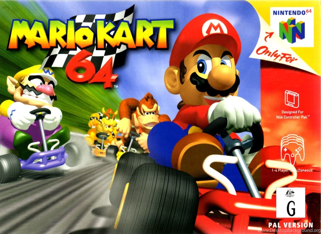 1920x1080px Mario Kart 64