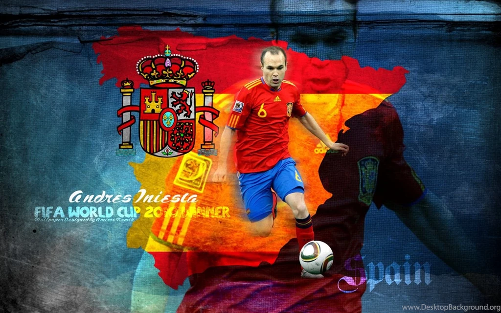 Andres Iniesta Wallpapers Spanish Spirit Players
