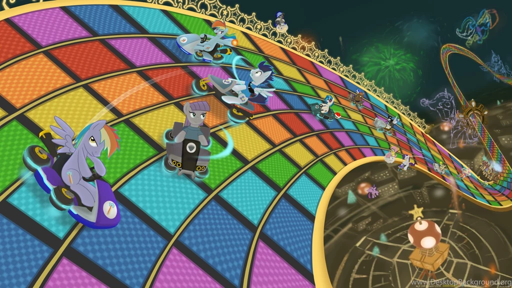N64 Rainbow Road Pony Kart By Chainchomp7 On DeviantArt