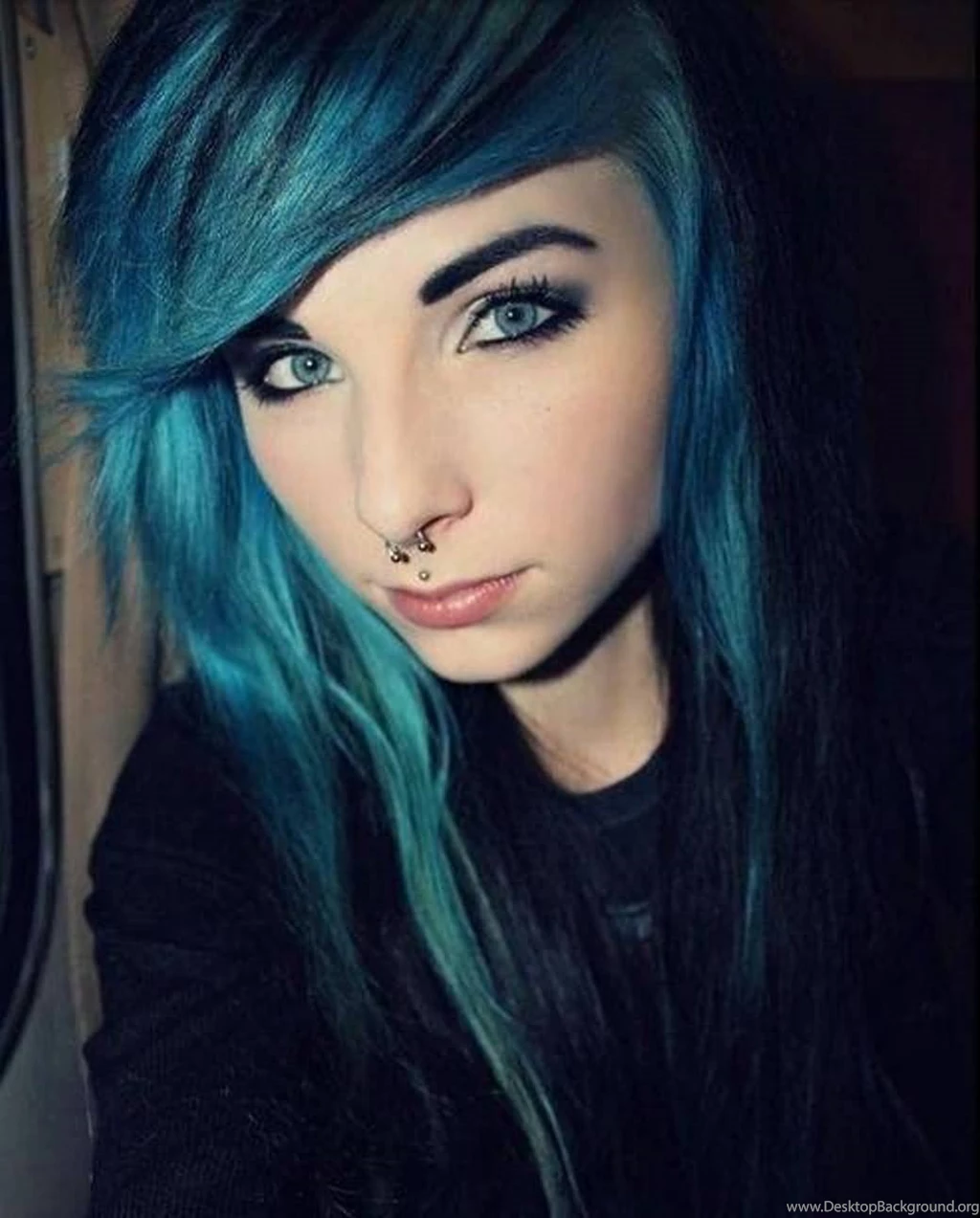 Scene Black And Blue Hair Color Dye Emo Wallpapers – ImagesBug.com