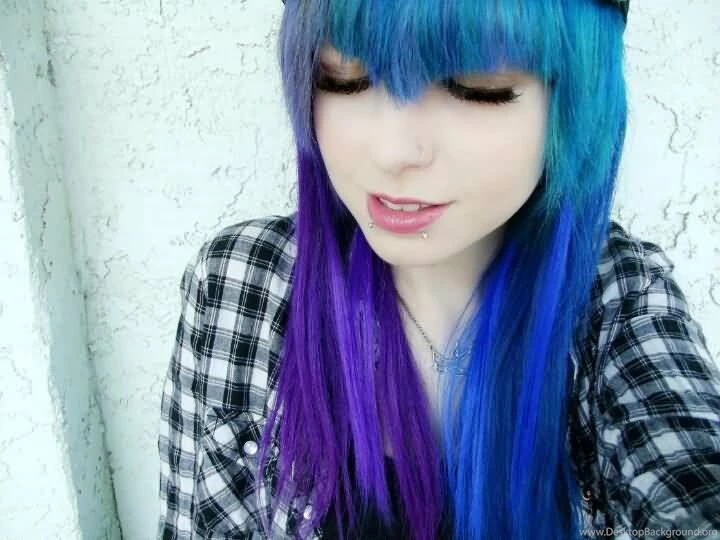 Emo Girl Scene Hair Emo Blue Hair Color Scene Girl Scene ...