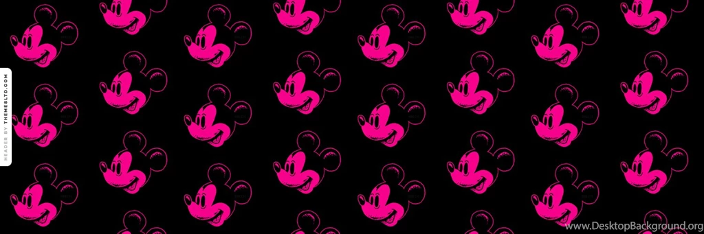 Pink Mickey Mouse Heads Ask.fm Backgrounds Cartoon Wallpapers
