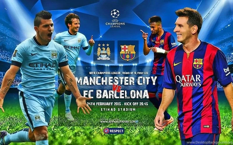 Manchester City FC Vs FC Barcelona 2015 UEFA Champions League ...